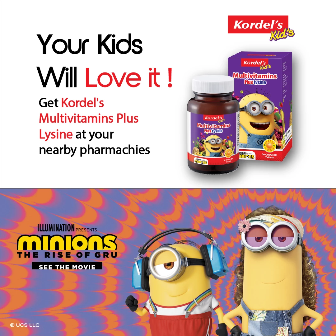 Kordel's Multivitamins Plus Lysine Minions Rise Of Gru