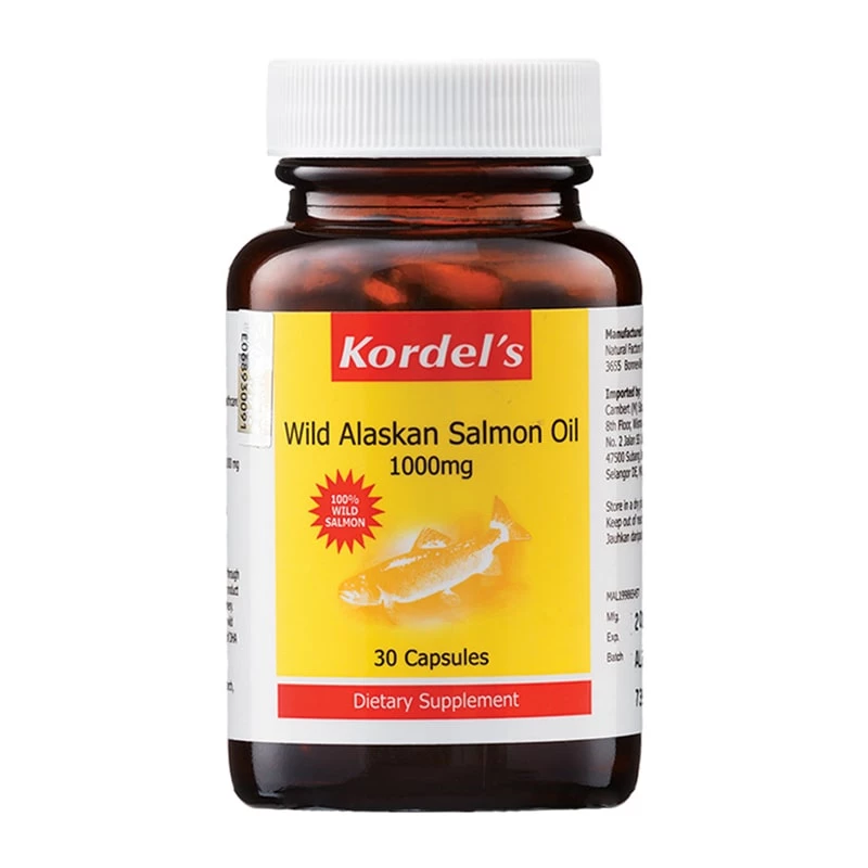 Kordel's Wild Alaskan Salmon-Oil 1000mg 30's Natural Salmon Oil