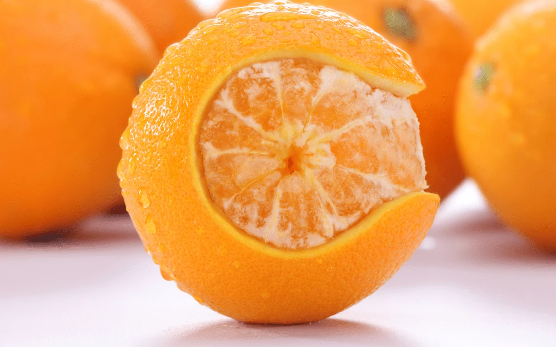 Peeled Orange Into A C Shaped