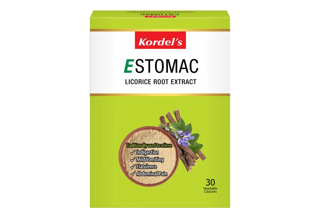 Kordels Estomac 30S Capsules Front Packshot