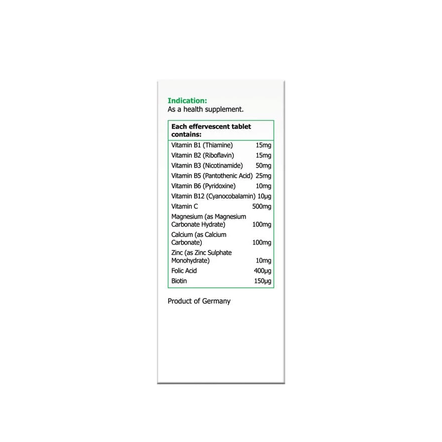 Vit B Complex 3X10s Back